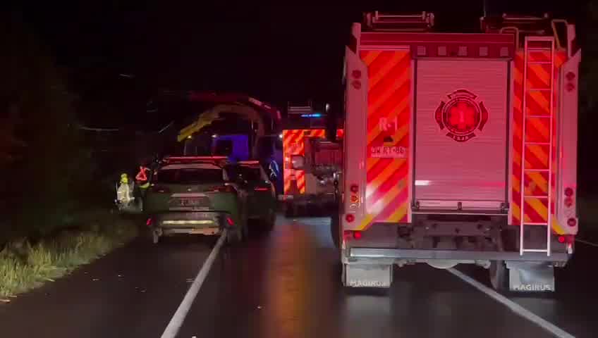 Accidente Bus en  Los Ángeles-Laja Deja 2 Fallecidos y 18 Heridos